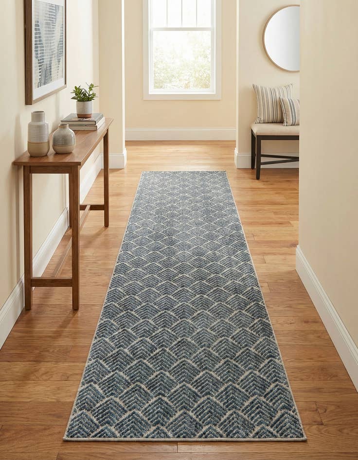 Detail image of 2' 7 x 12' Eco Trellis Runner Rug