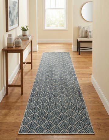 2' 7 x 12' Eco Trellis Runner Rug