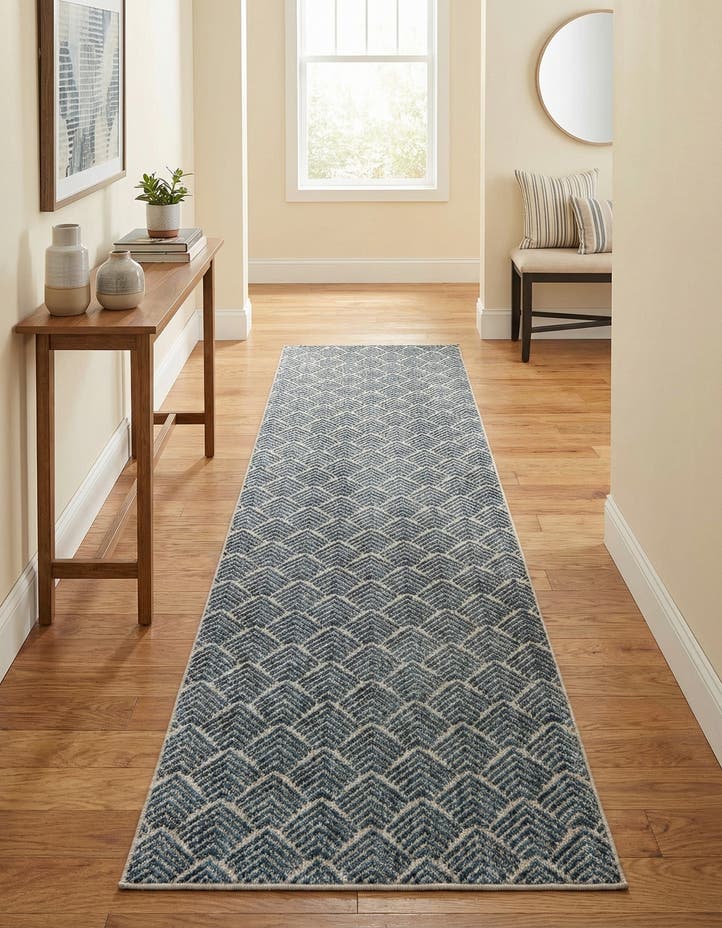 2' 7 x 12' Eco Trellis Runner Rug