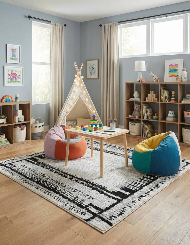 Detail image of 5' 3 x 5' 3 Tagine Square Rug