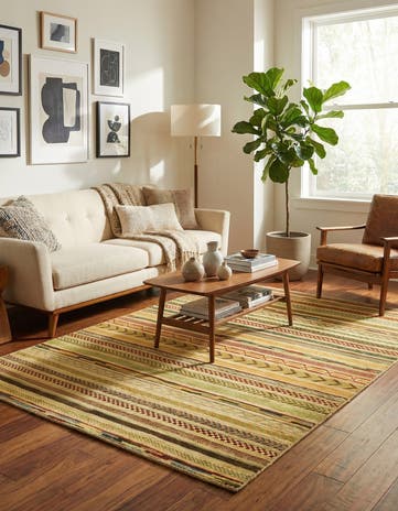 4' x 5' 10 Hand Knotted Modern Ziegler Rug