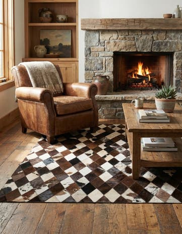 4' x 5' 11 Cowhide Stocks Rug