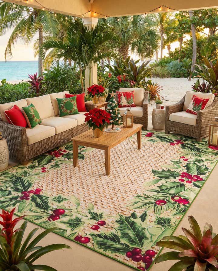10' x 13' Easy-Clean Jill Zarin Caribbean Indoor / Outdoor Rug