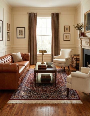 4' 2 x 6' 5 Hand Knotted Birjand Oriental Wool Rug
