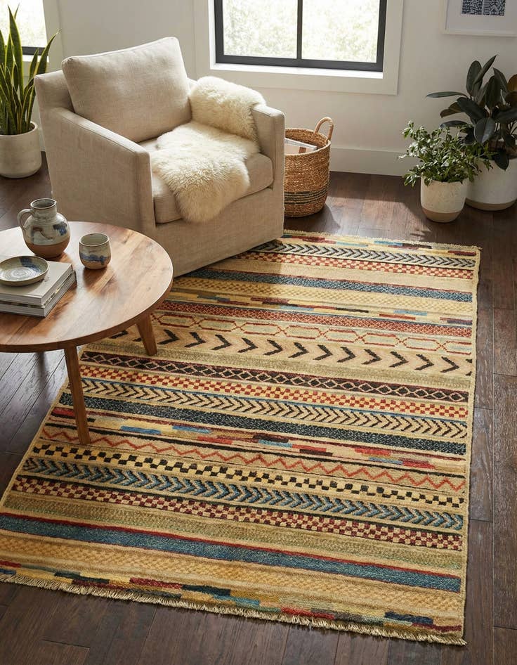 Detail image of 2' 9 x 3' 11  Hand Knotted Modern Ziegler Rug