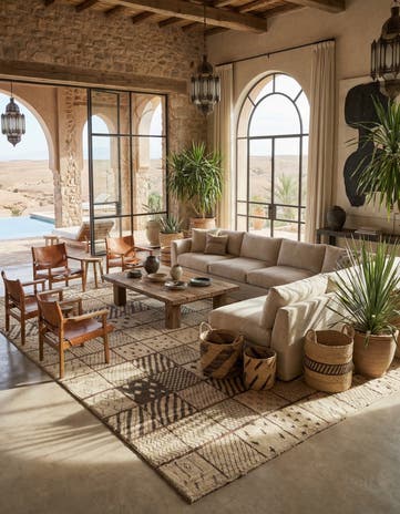 15' 3 x 24' 4 Hand Knotted Moroccan Wool Rug