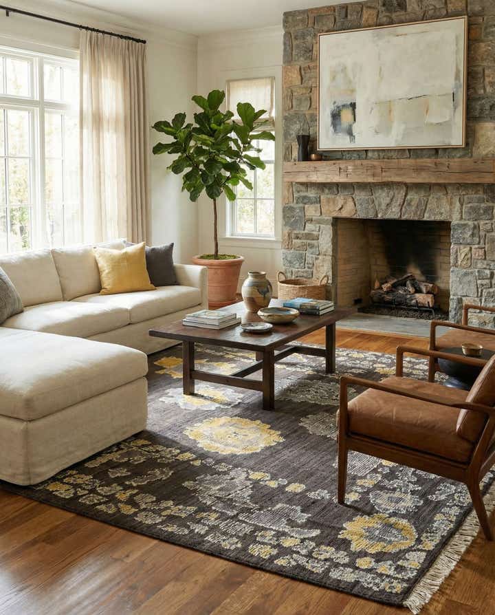 7' 10 x 10' 9 Hand Knotted Oushak Wool Rug