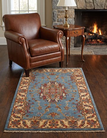 2' 8 x 4' 5 Hand Knotted Ziegler Rug