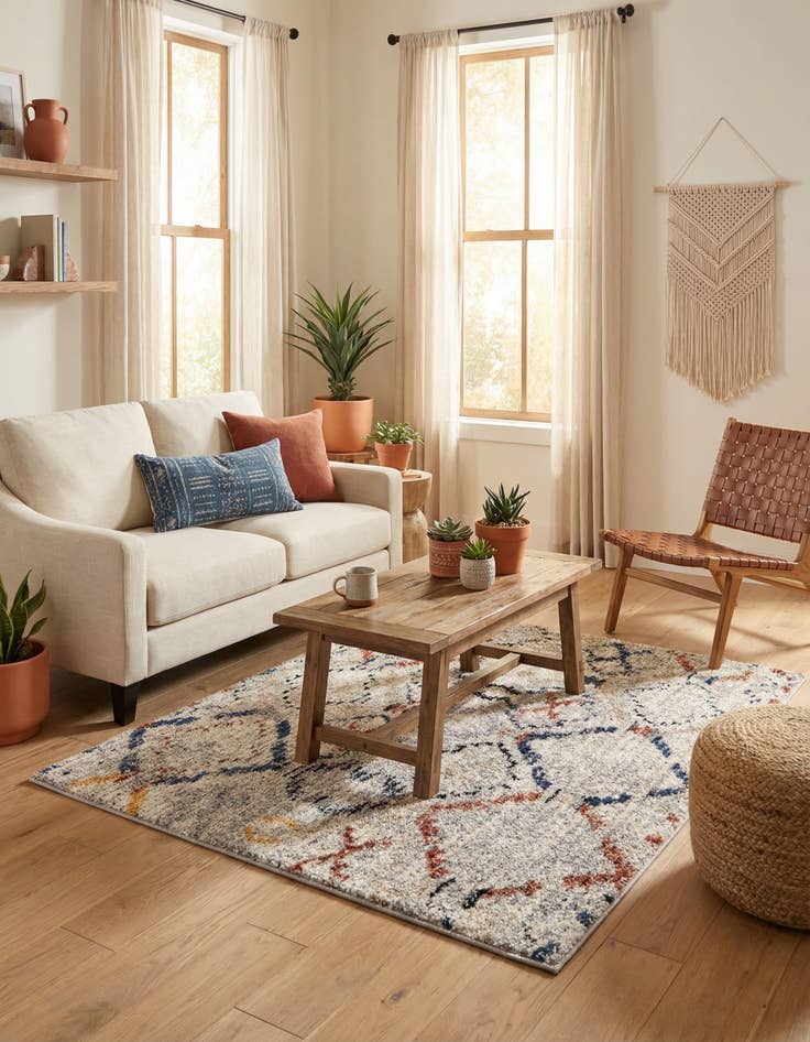 Detail image of 4' x 4' Tucson Square Rug