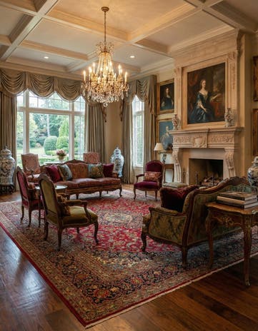 9' 4 x 13' 5 Hand Knotted Kashan Persian Wool Rug