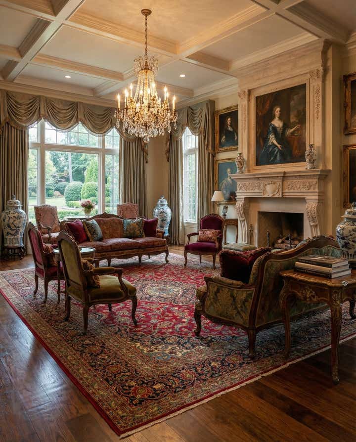 9' 4 x 13' 5 Hand Knotted Kashan Persian Wool Rug