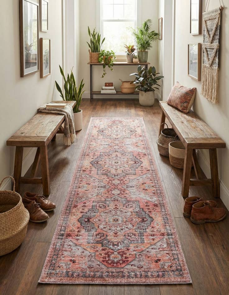 Detail image of 2' x 10' Washable Mangata Runner Rug