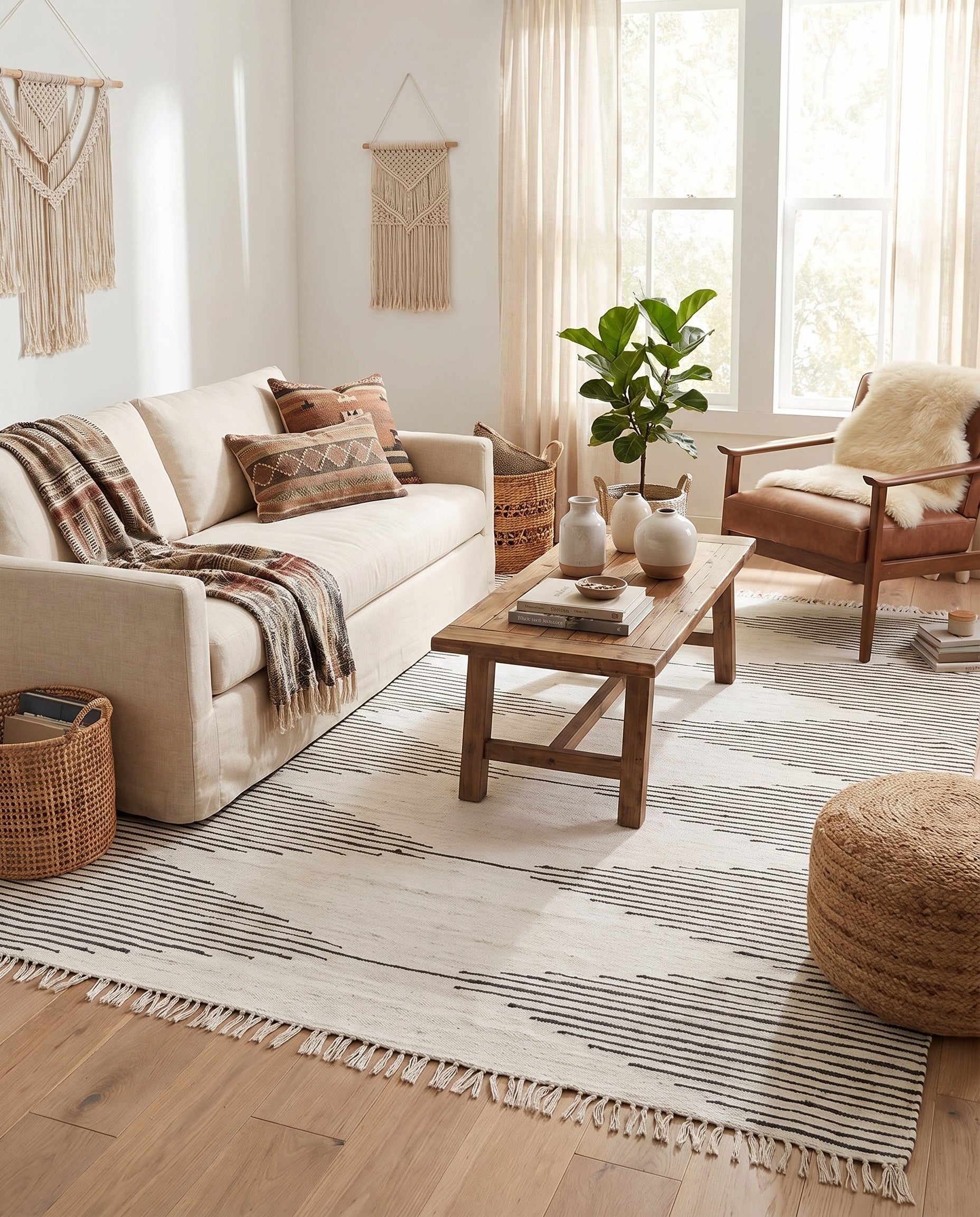 10' x 14' 1 Hand Woven Chindi Cotton Rug