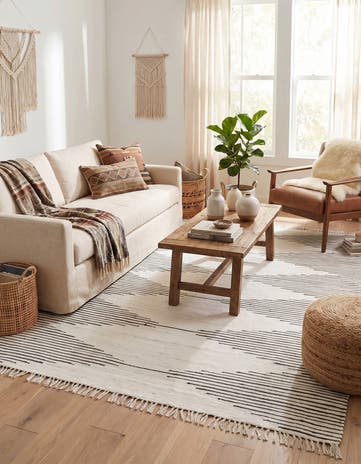 10' x 14' 1 Hand Woven Chindi Cotton Rug
