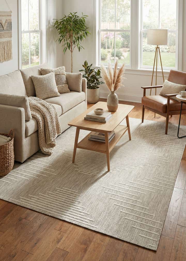 7' x 10' Easy-Clean Modern Indoor / Outdoor Rug