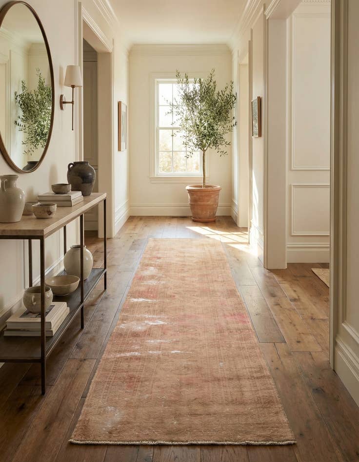 Detail image of 3' 1 x 12' 7  Hand Knotted Ultra Vintage Persian Wool Runner Rug