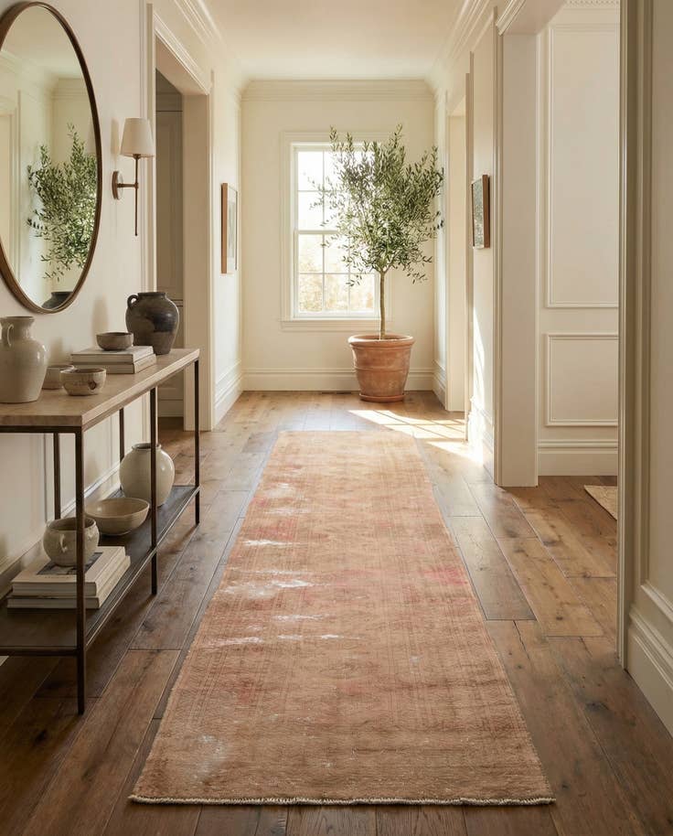 Detail image of 3' 1 x 12' 7 Hand Knotted Ultra Vintage Persian Wool Runner Rug