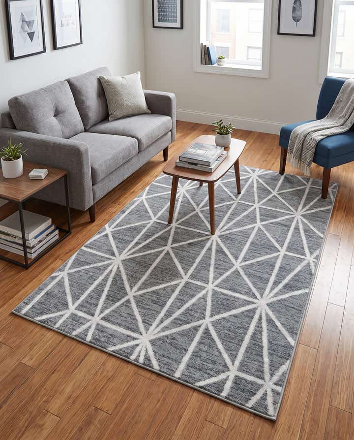 4' x 6' Lattice Trellis Rug