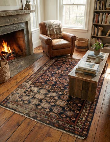 4' x 6' Hand Knotted Malayer Persian Wool Rug