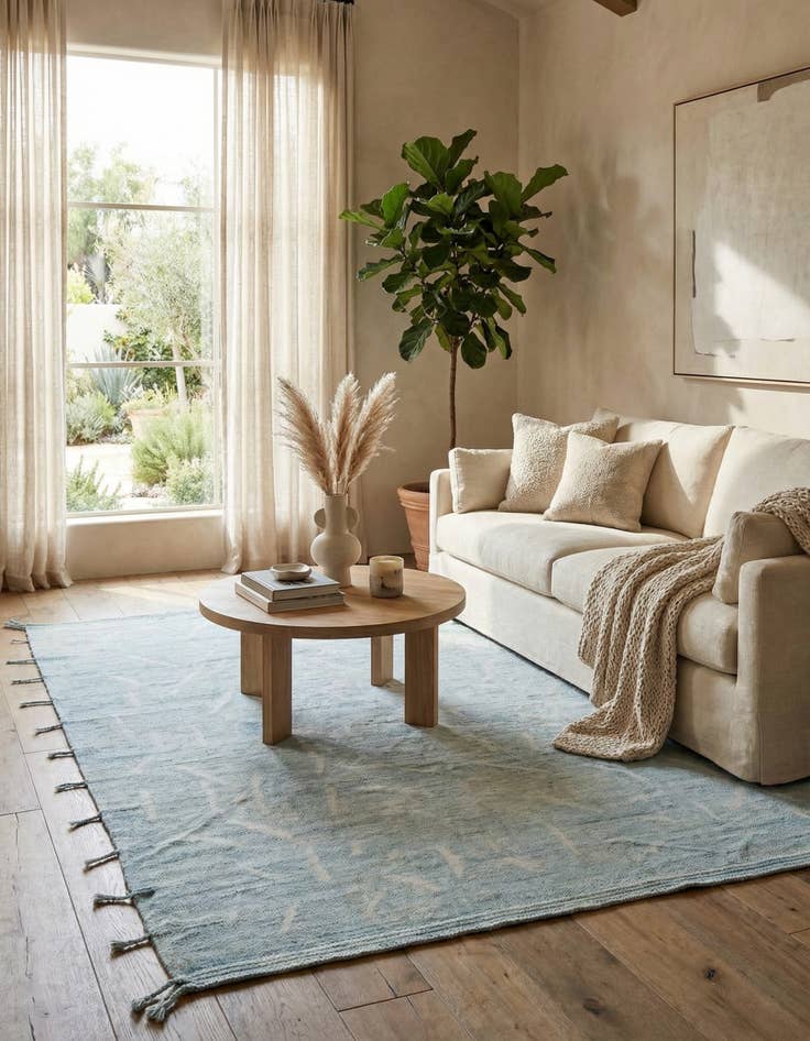 Detail image of 9' x 11' 4  Hand Knotted Moroccan Wool Rug