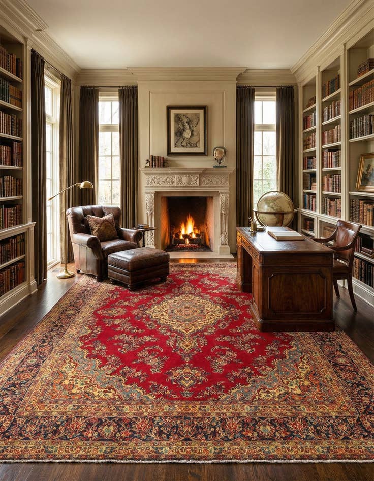 Detail image of 10' x 13' 7 Hamedan Rug