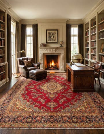 10' x 13' 7 Hamedan Rug