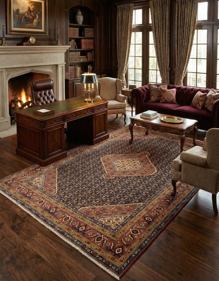 Detail image of 6' 6 x 9' 6 Tabriz Rug