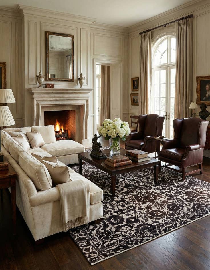 Detail image of 7' 10 x 11' 1 Vintage Royal Wool Rug