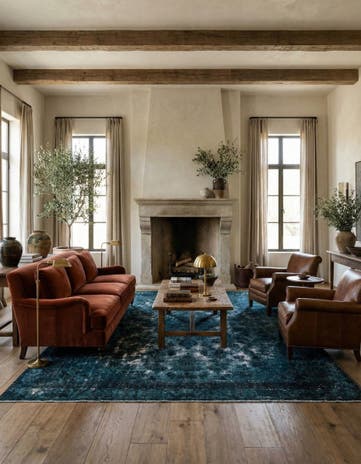 9' 6 x 13' 4 Hand Knotted Ultra Vintage Persian Wool Rug