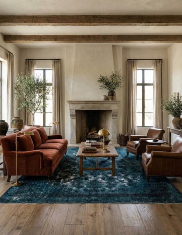 9' 6 x 13' 4 Hand Knotted Ultra Vintage Persian Wool Rug