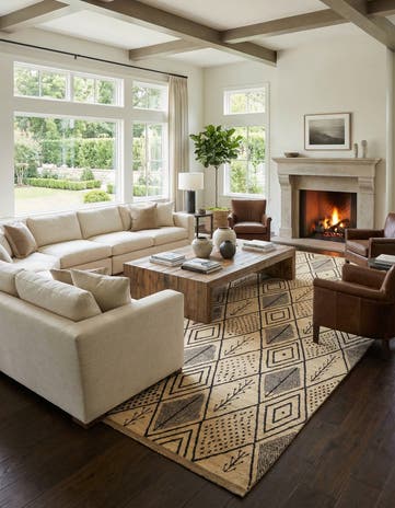 15' 10 x 24' 9 Hand Knotted Moroccan Wool Rug