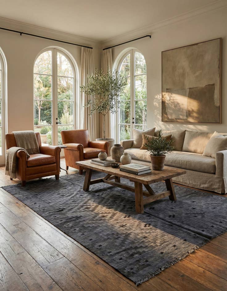 Detail image of 6' 5 x 9' 7  Hand Woven Kilim Fars Rug