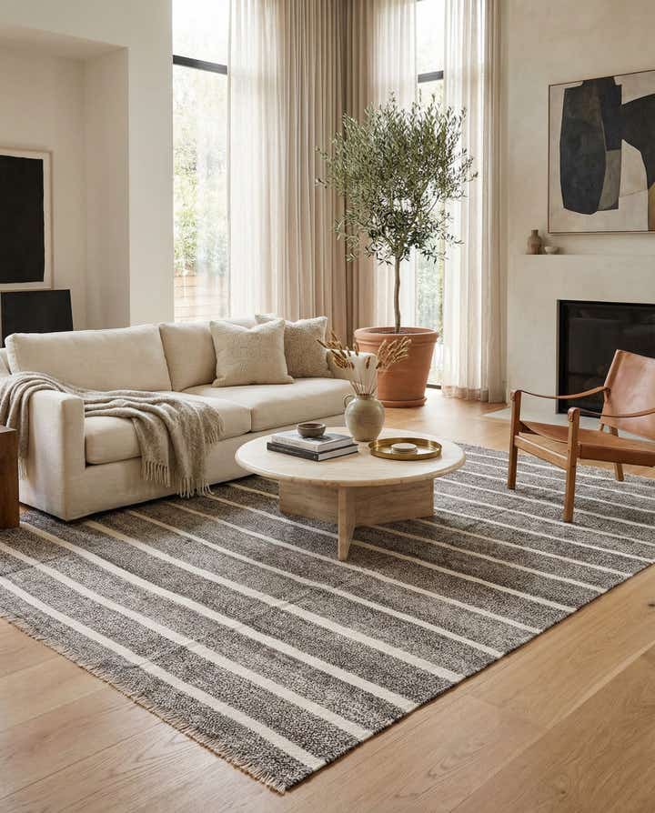 8' 3 x 9' 9 Hand Woven Kilim Modern Wool Rug