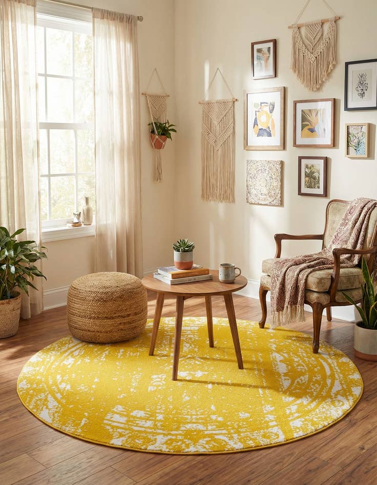 Detail image of  6' x 6' Lennon Round Rug