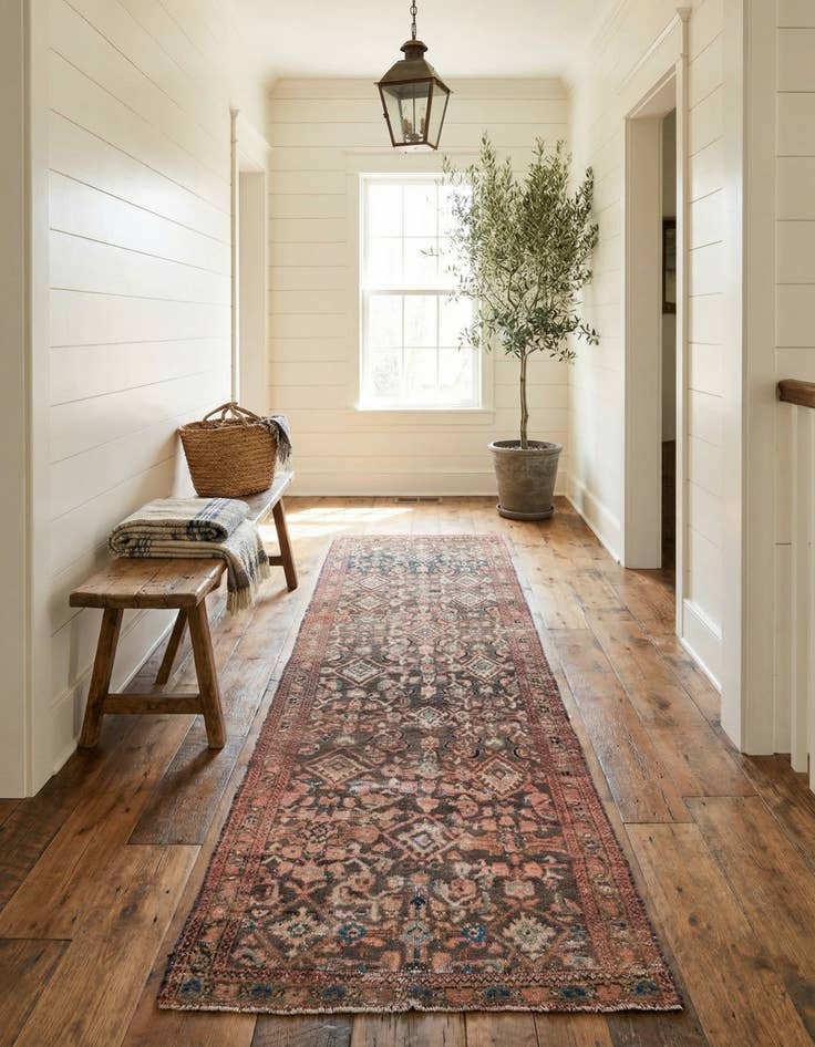 Detail image of  3' 3 x 9' 2  Hand Knotted Ultra Vintage Persian Wool Runner Rug