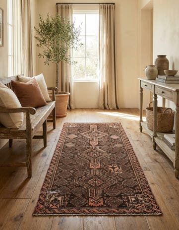 2' 6 x 5' 5 Hand Knotted Ultra Vintage Persian Wool Runner Rug