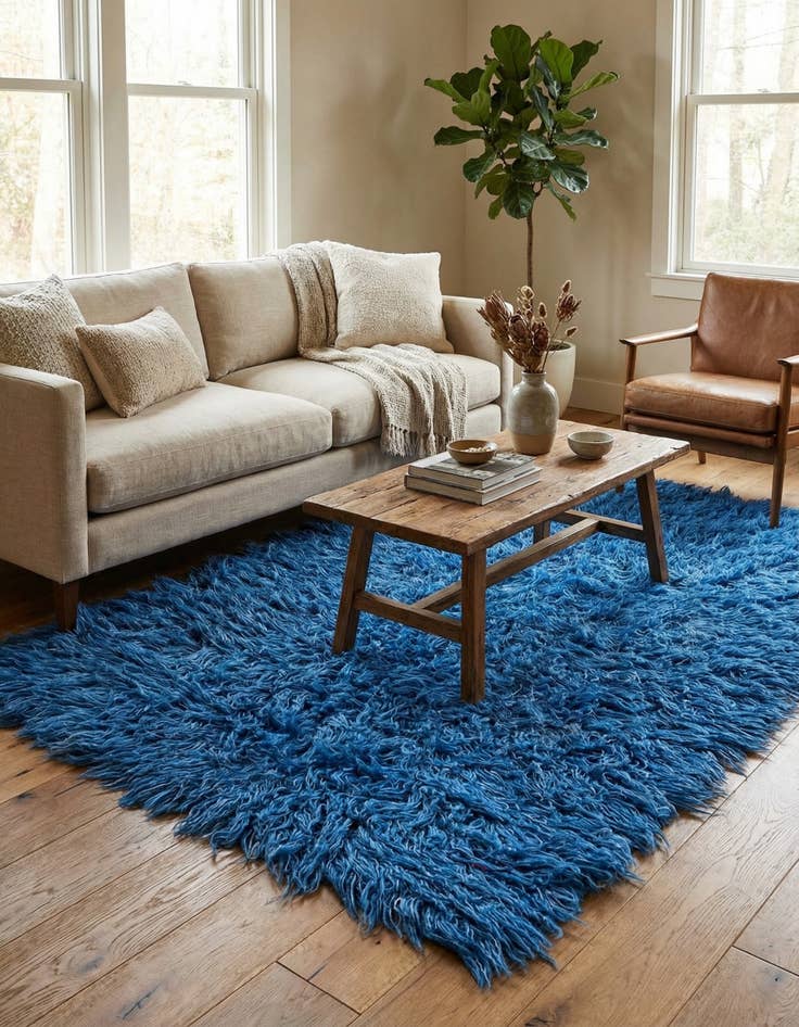 Detail image of 2' 5 x 4' 6  Hand Knotted Moroccan Wool Rug