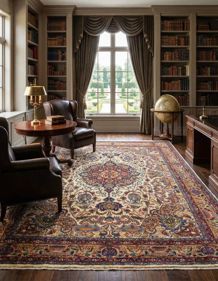 Detail image of  9' 9 x 12' 9 Kashmar Wool Rug