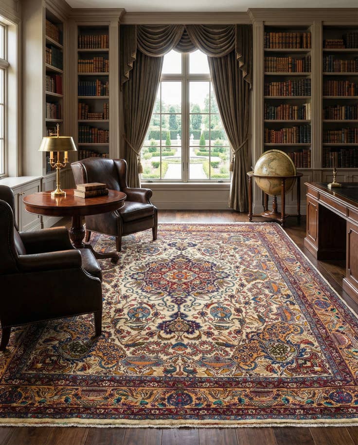 Detail image of 9' 9 x 12' 9 Kashmar Wool Rug