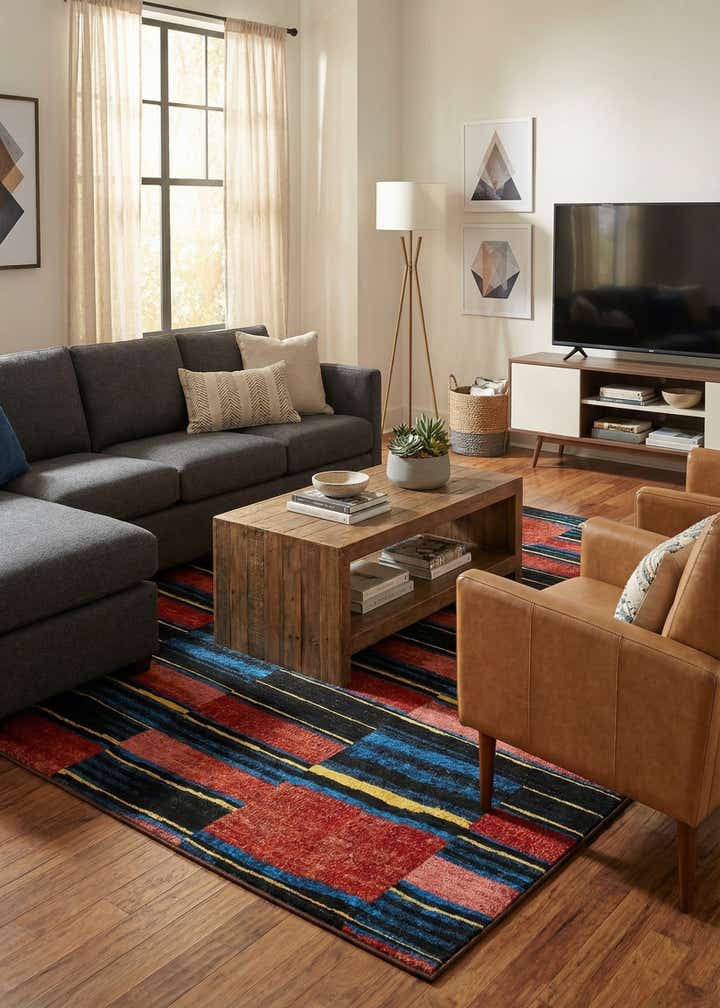 7' 10 x 10' Easy-Clean Modern Indoor / Outdoor Rug