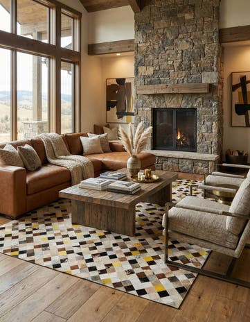 7' 11 x 10' Cowhide - Patchwork Rug