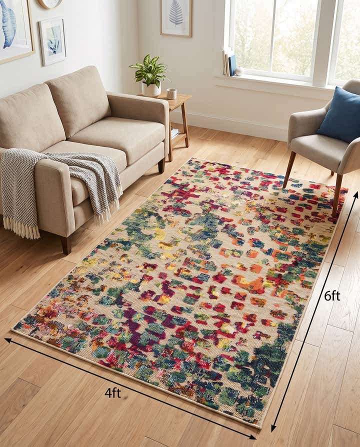 4' x 6' Easy-Clean Casablanca Indoor / Outdoor Rug