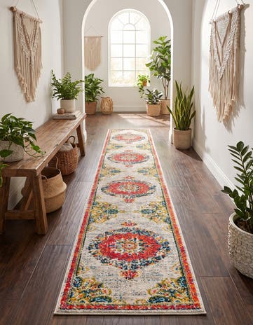 Ivory Madeline Runner Rug