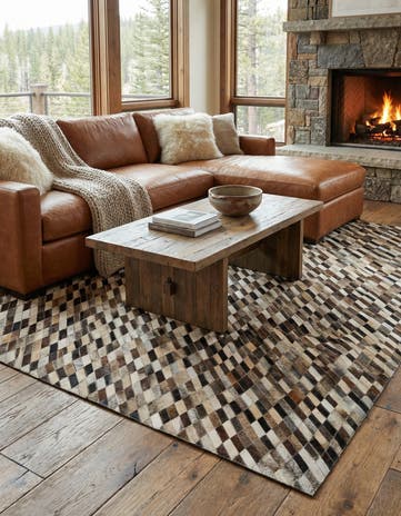 5' 1 x 7' 11 Cowhide - Patchwork Rug
