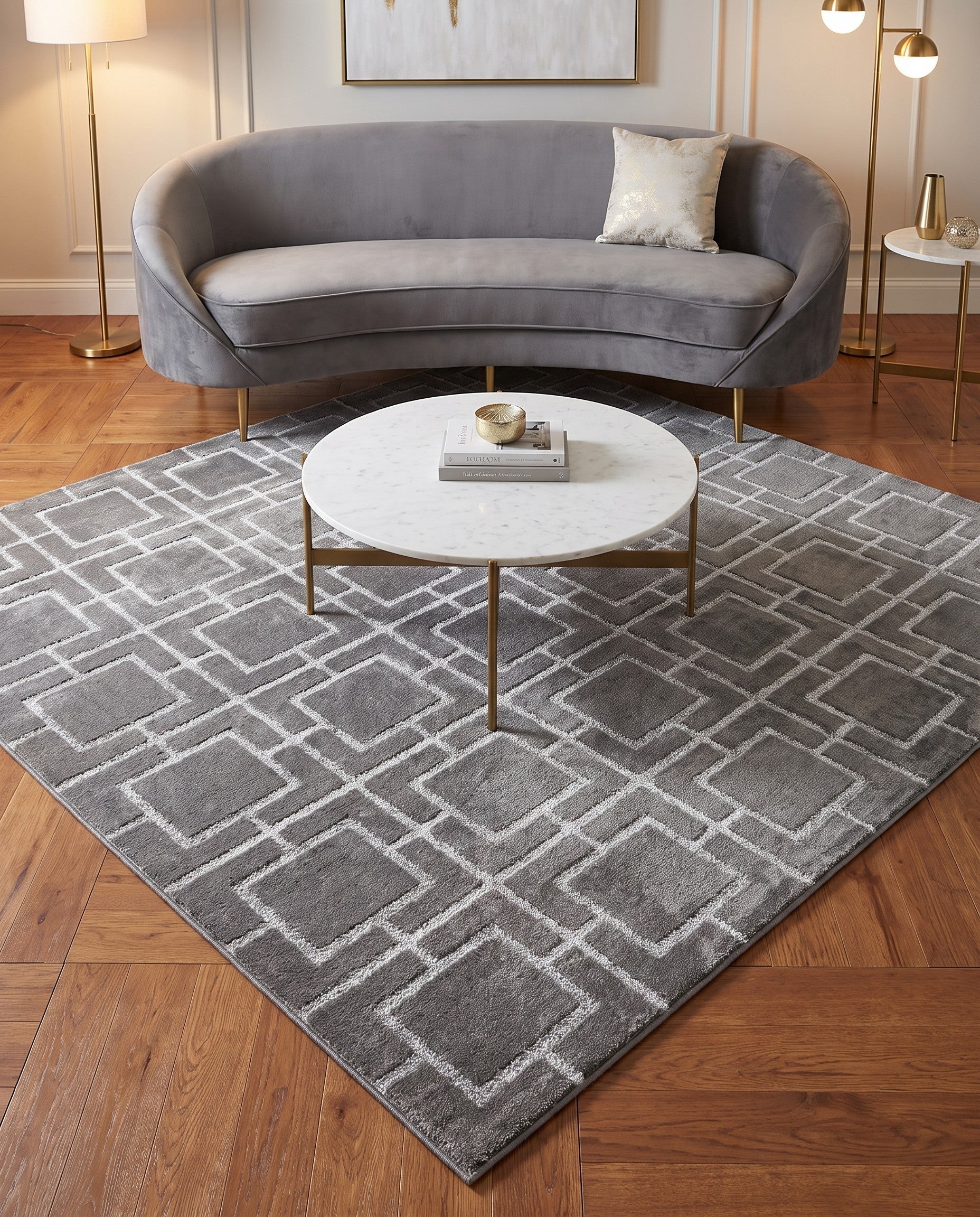 7' 10 x 7' 10 Marilyn Monroe™ Glam Deco Square Rug