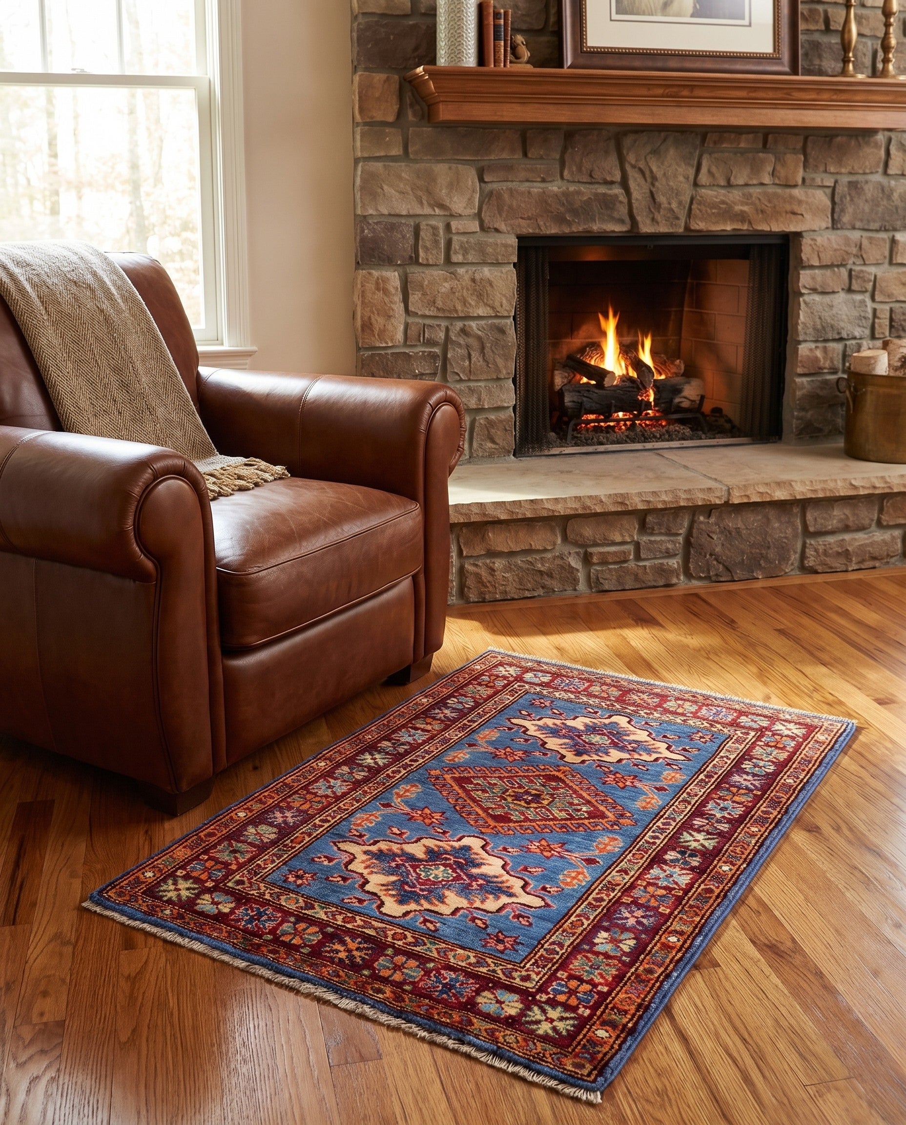 2' 2 x 3' 1 Hand Knotted Kazak Rug