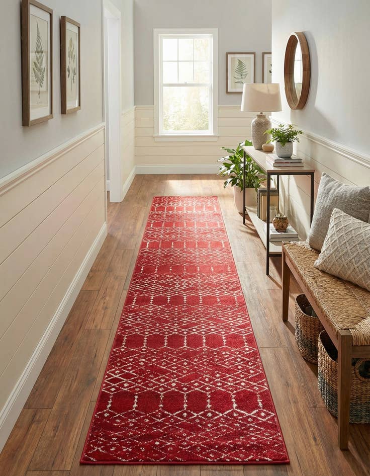 Detail image of 3' x 16' Paxon Trellis Runner Rug