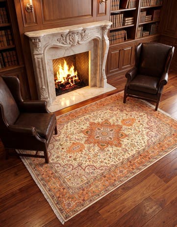 150cm x 215cm Tabriz Alfombra