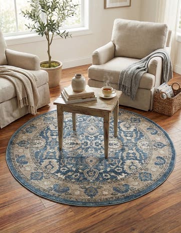 4' x 4' Viola Round Rug
