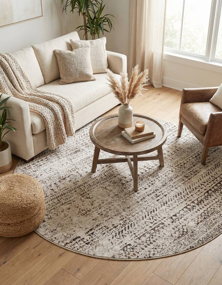 Detail image of 6' x 6' Hermitage Round Rug